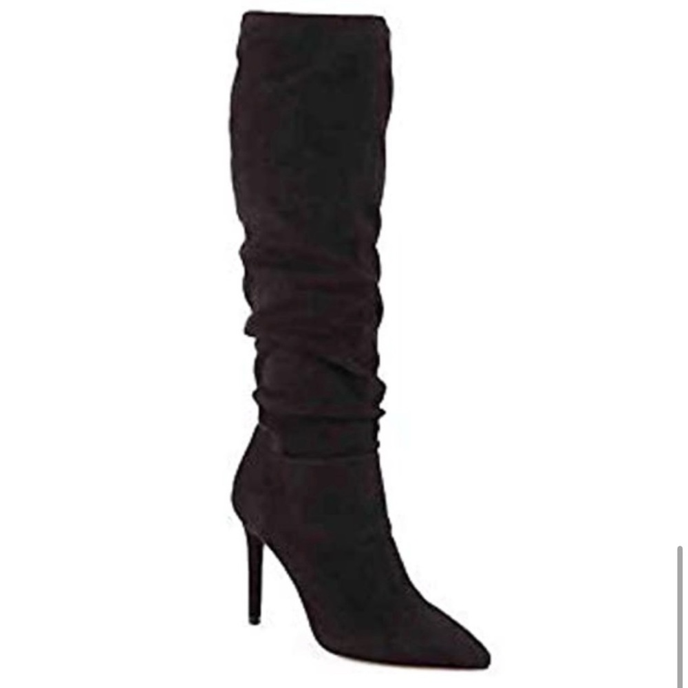 Jessica Simpson Saferra Slouchy Suede Black Boot
